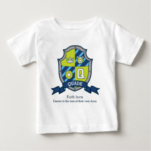 T-shirt Pour Bébé Quade boys Q nom & signification chevaliers boucli