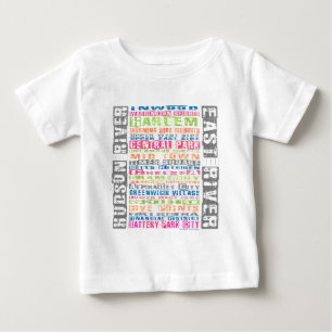 T-shirt Pour Bébé Quartiers NYC Arc-en-ciel