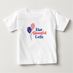 T-shirt Pour Bébé Quatrième de T-shirt de bébé de juillet