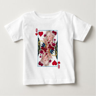 T-shirt Pour Bébé Queen of Hearts Surdimensionné Graphisme, Jouer de
