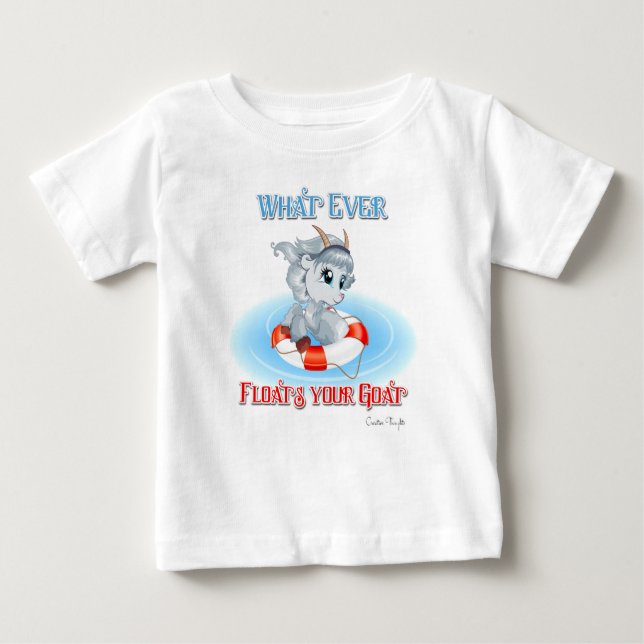 T-shirt Pour Bébé Quelle que soit la chèvre (Devant)