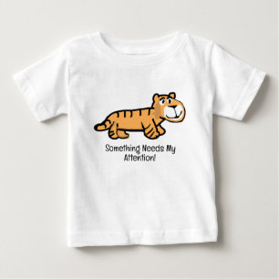T-shirt Pour Bébé Quelque chose nécessite mon attention