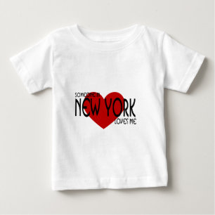 T-shirt Pour Bébé Quelqu'un à New York m'aime