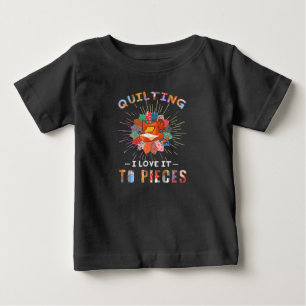 T-shirt Pour Bébé Quilting Et Coudre Je L'Aime Aux Pièces