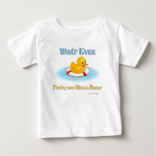 T-shirt Pour Bébé Quoi Que Flotte Votre Caoutchouc