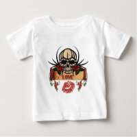 RAB Rockabilly Crâne Roses Amour Rouge à lèvres
