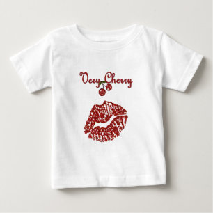 T-shirt Pour Bébé RAB Rockabilly Très Cerise Kiss