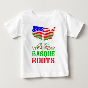 T-shirt Pour Bébé Racines basques américaines