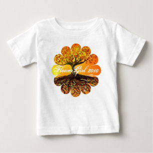T-shirt Pour Bébé Racines de l'amour Fleur fille personnalisée Année