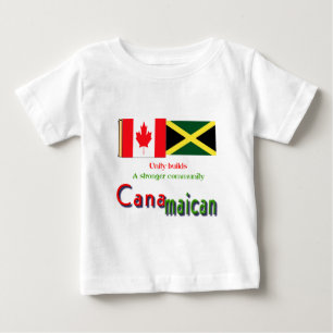 T-shirt Pour Bébé racines jamaïcaines-canadiennes