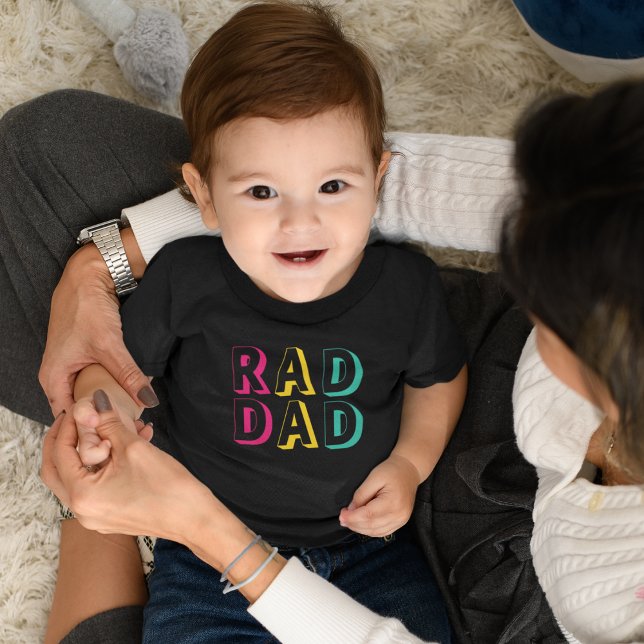 T-shirt Pour Bébé Rad Papa (Créateur téléchargé)