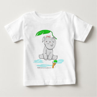 T-shirt Pour Bébé Rainy Day Elephant
