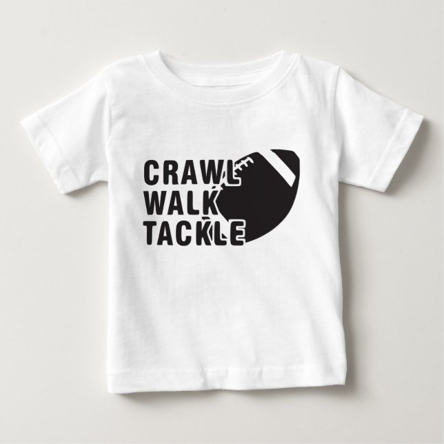 T-shirt Pour Bébé Rampement. Promenade. Attirail (Devant)