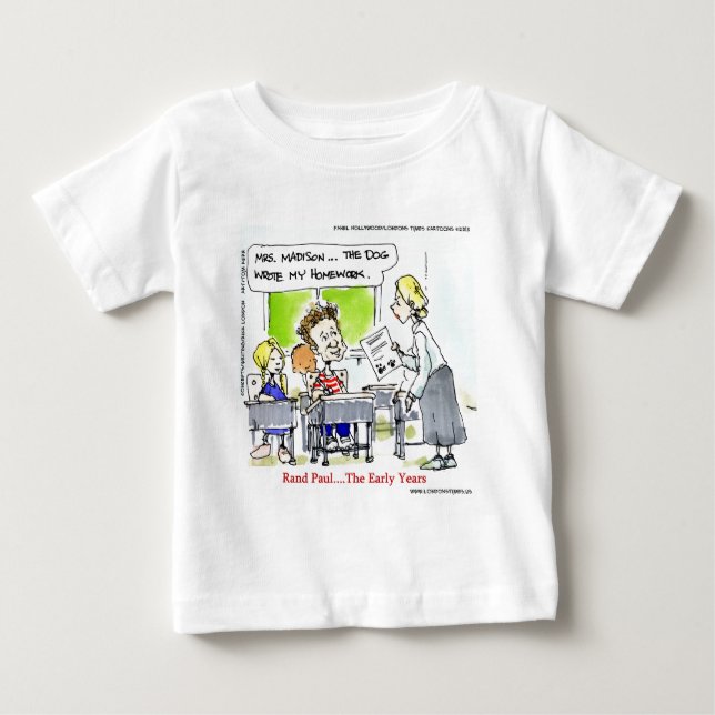 T-shirt Pour Bébé Rand Paul Les Premières Années Drôle (Devant)