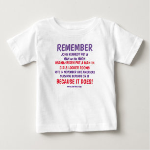 T-SHIRT POUR BÉBÉ RAPPELEZ-VOUS DE VOTER