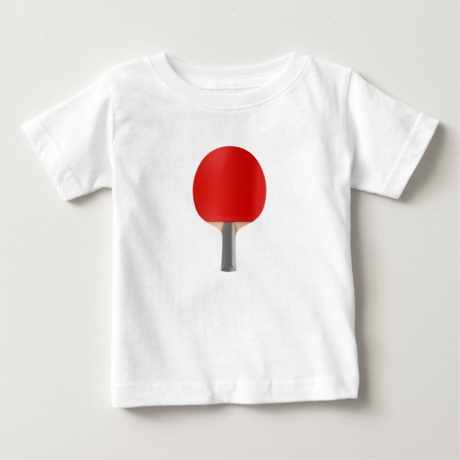 T-shirt Pour Bébé Raquette de ping-pong (Devant)