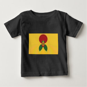 T-shirt Pour Bébé Rasta Colours Art Abstrait Imprimer