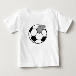 T-shirt Pour Bébé Rat avec balle de football