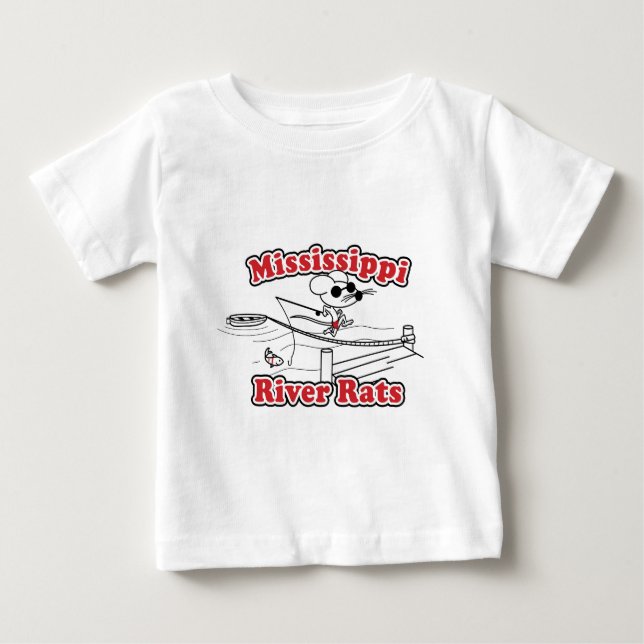 T-shirt Pour Bébé Rat du fleuve Mississippi (Devant)