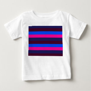 T-shirt Pour Bébé Rayures néon de minuit