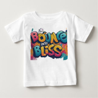 T-shirt Pour Bébé Rebondir dans des lisses