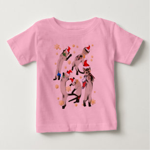 T-shirt Pour Bébé Rebondissement du groupe de chemise de minous de