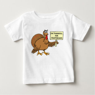T-shirt Pour Bébé Reconnaissant pour des végétariens