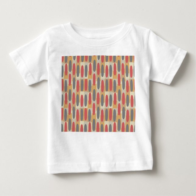 T-shirt Pour Bébé Rectangles et ovales (Devant)
