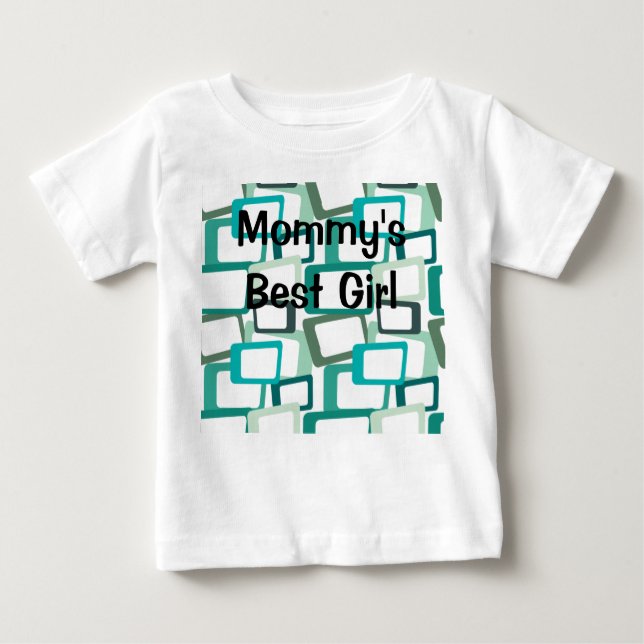T-shirt Pour Bébé Rectangles modernes du milieu du siècle (Devant)