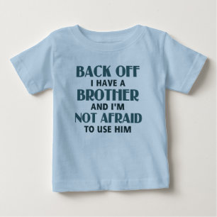 T-shirt Pour Bébé Recule J'ai un frère (bleu)