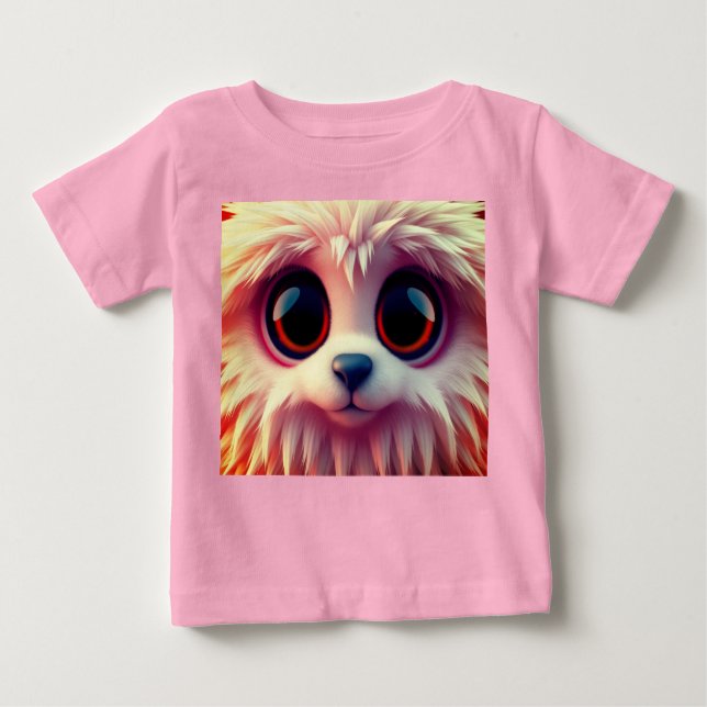 T-shirt Pour Bébé Red Flame Cuty (Devant)