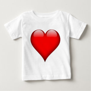 T-shirt Pour Bébé Red Heart Love