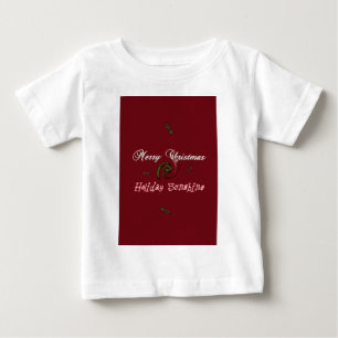 T-shirt Pour Bébé Red Joyeux Noël Sunshine Wives.png