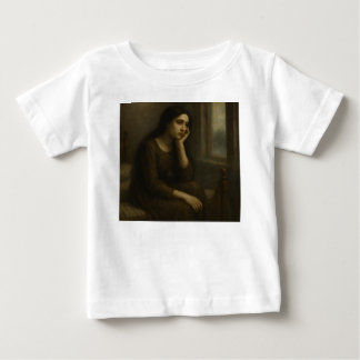 T-shirt Pour Bébé Réflexion mélancolique – Portrait classique intemp