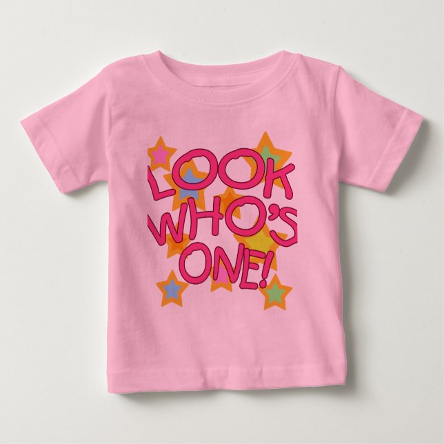 T-shirt Pour Bébé Regarde qui est un ! (Devant)
