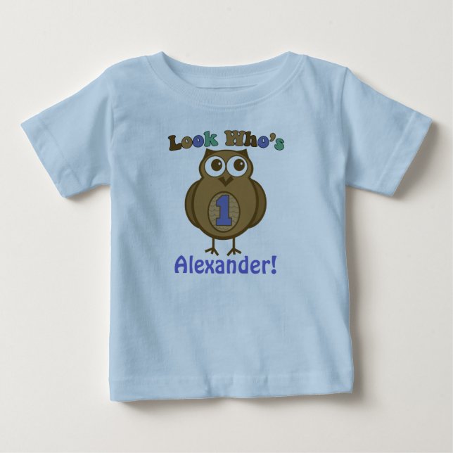 T-shirt Pour Bébé Regardez qui est une chemise anniversaire (Devant)