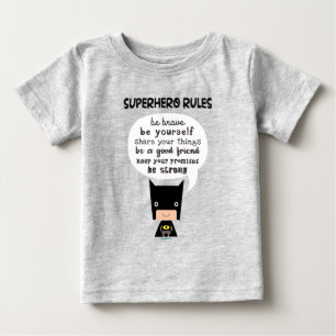 T-shirt Pour Bébé Règles de super-héros