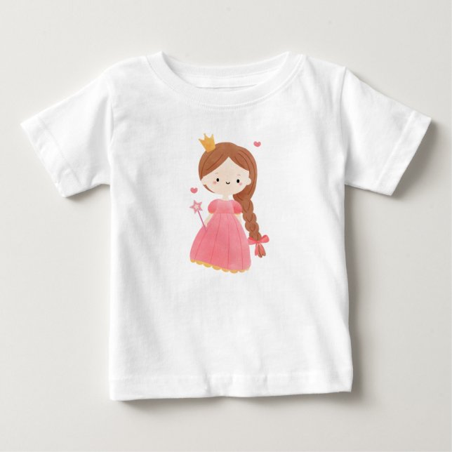 T-shirt Pour Bébé Reine (Devant)