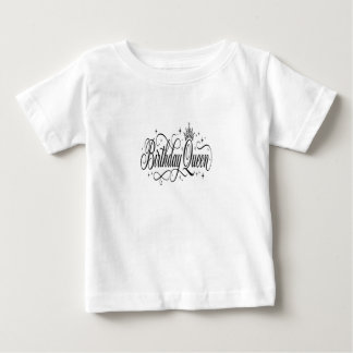 T-shirt Pour Bébé Reine d'anniversaire Cadeau personnalisé d'équipe