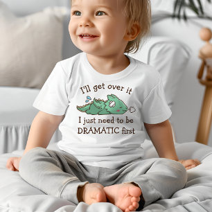 T-shirt Pour Bébé Reine de Drame Bébé Dragon Mignon