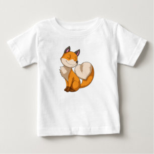T-shirt Pour Bébé Renard avec coeur