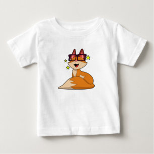 T-shirt Pour Bébé Renard avec lunettes