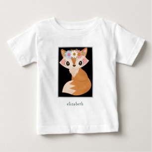 T-shirt Pour Bébé Renard bébé adorable personnalisé