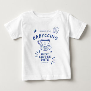 T-shirt Pour Bébé Rendez-vous café Babyccino de Maman