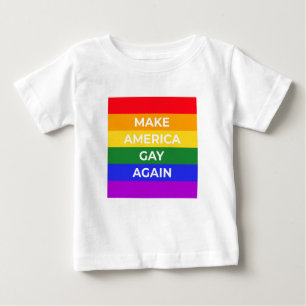T-shirt Pour Bébé Rendre l'Amérique gay