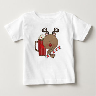 T-shirt Pour Bébé Renne de Rudy avec du cacao