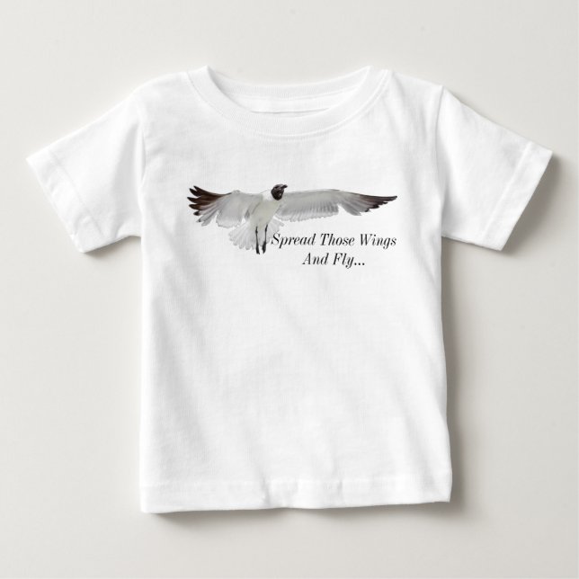 T-shirt Pour Bébé Répandre ces ailes PNG (Devant)