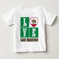 République de Californie Drapeau Coeur Saint-Marin