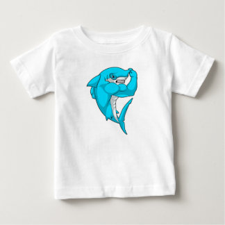 T-shirt Pour Bébé requin-marteau en tant que culturiste au Bodybuild