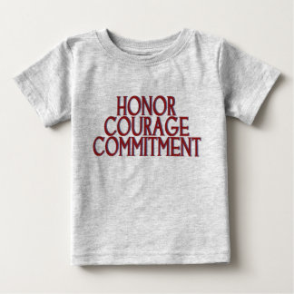 T-shirt Pour Bébé Respecter l'engagement de courage